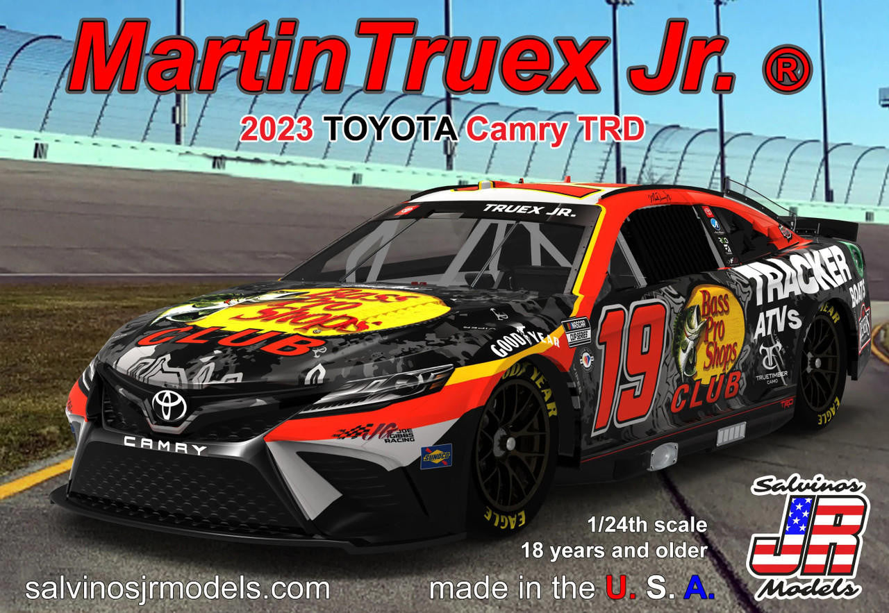 Salvinos Jr Models 1/25 2023 Camry TRD Truex #19 BPS 2023MTP